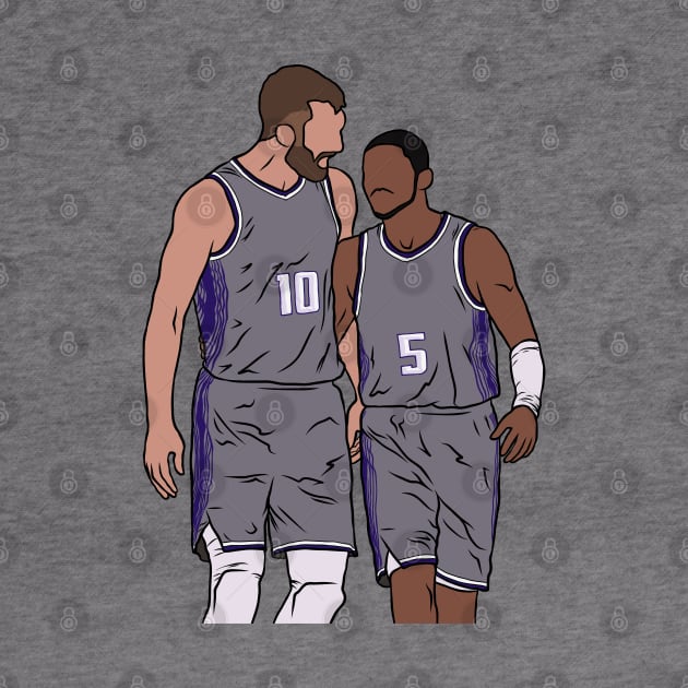 Sabonis & Fox by rattraptees